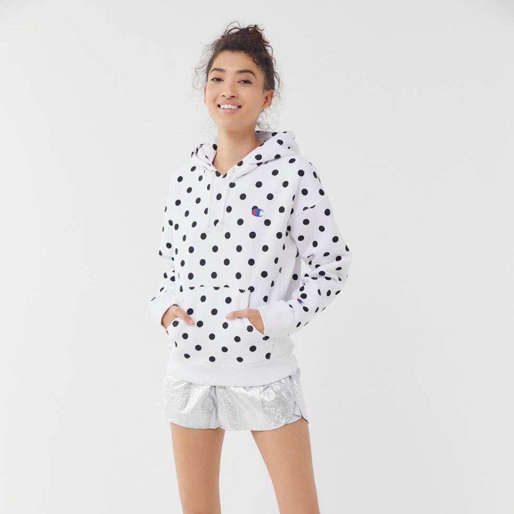 NWOT Champion Polka dot hoodie SMALL